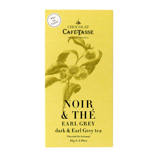 Cafè TasseEearl grey - barretta di cioccolato nero con tè Earl Grey 85 g