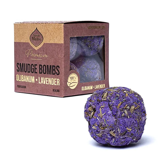 Sagrada Madre Premium bombe smudge Olibano e Lavanda