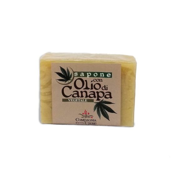 Sapone Vegetale all’olio di Canapa 20% 100gr