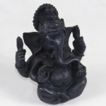 Ganesh resina nero 10 cm