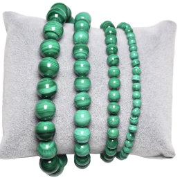 Bracciale malachite 0.4 cm