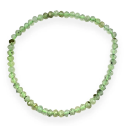 Bracciale Sfaccettato Prehnite 3x4mm