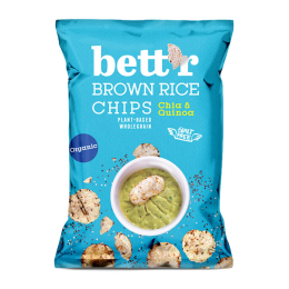 Bett'r Chips di Riso Integrale con Chia e Quinoa SENZA GLUTINE