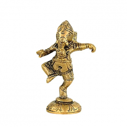 Ganesh danzante ottone
