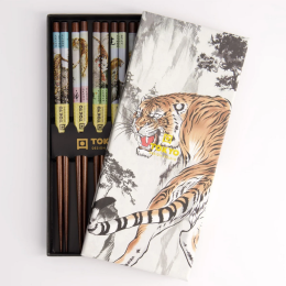 Set 5 bacchette regalo tigre